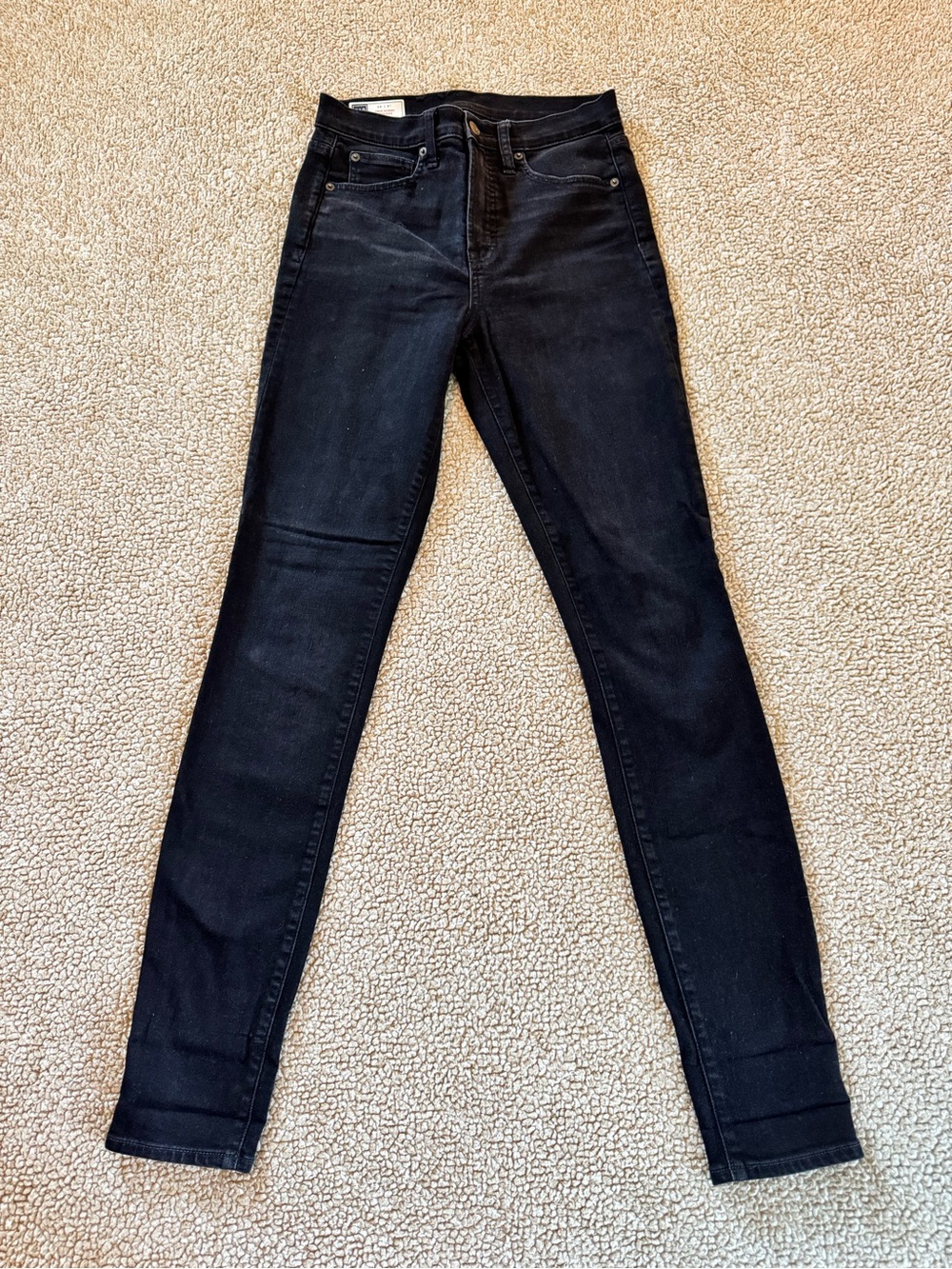 Gap True Skinny High Rise Black Jeans Size 28/6 Tall